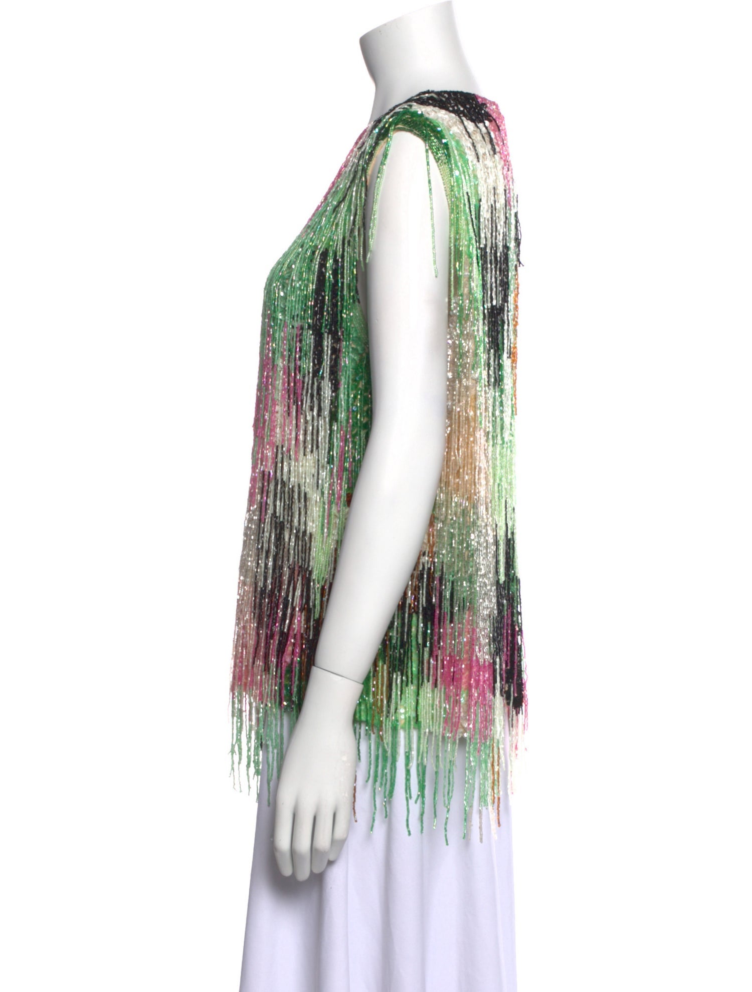 Ashish Printed V-Neck Blouse