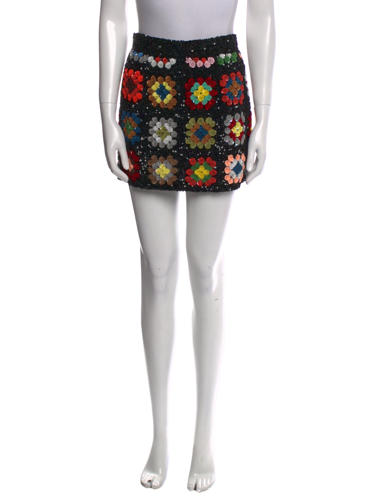 Ashish Floral Print Mini Skirt