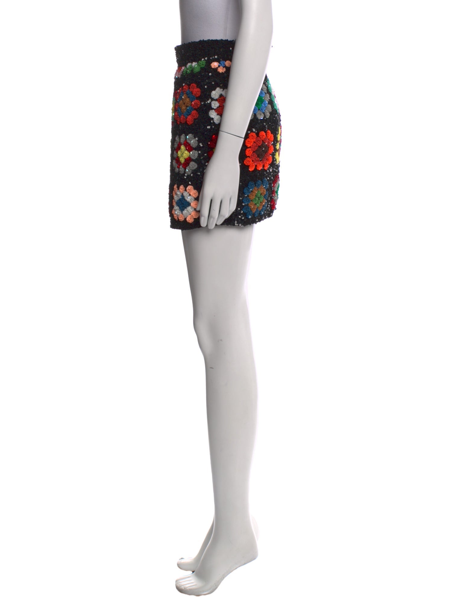 Ashish Floral Print Mini Skirt