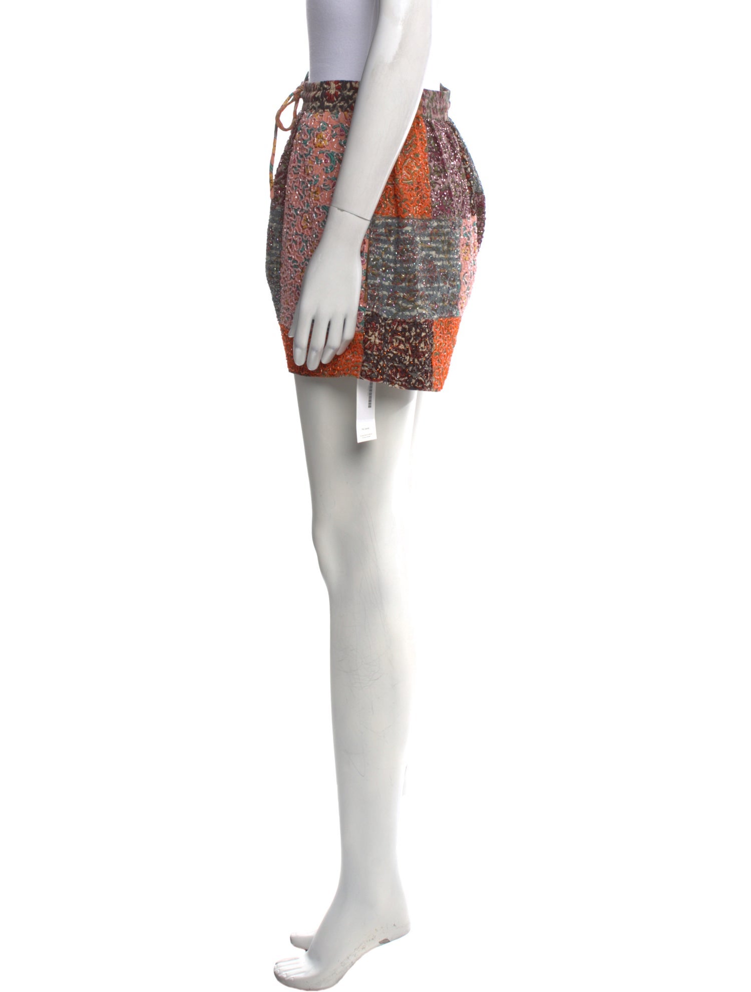 Ashish Floral Print Mini Shorts