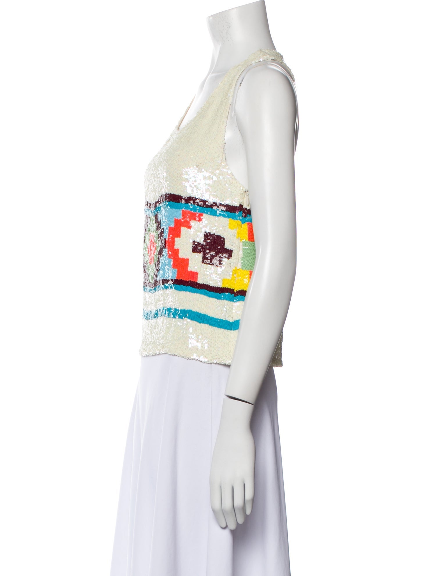 Ashish Silk Printed Top