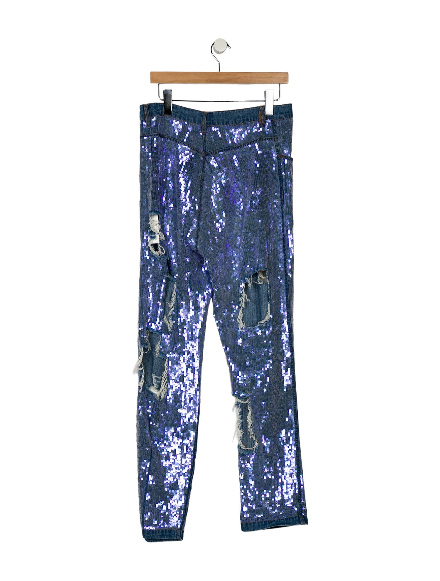 Ashish High-Rise Straight Leg Jeans