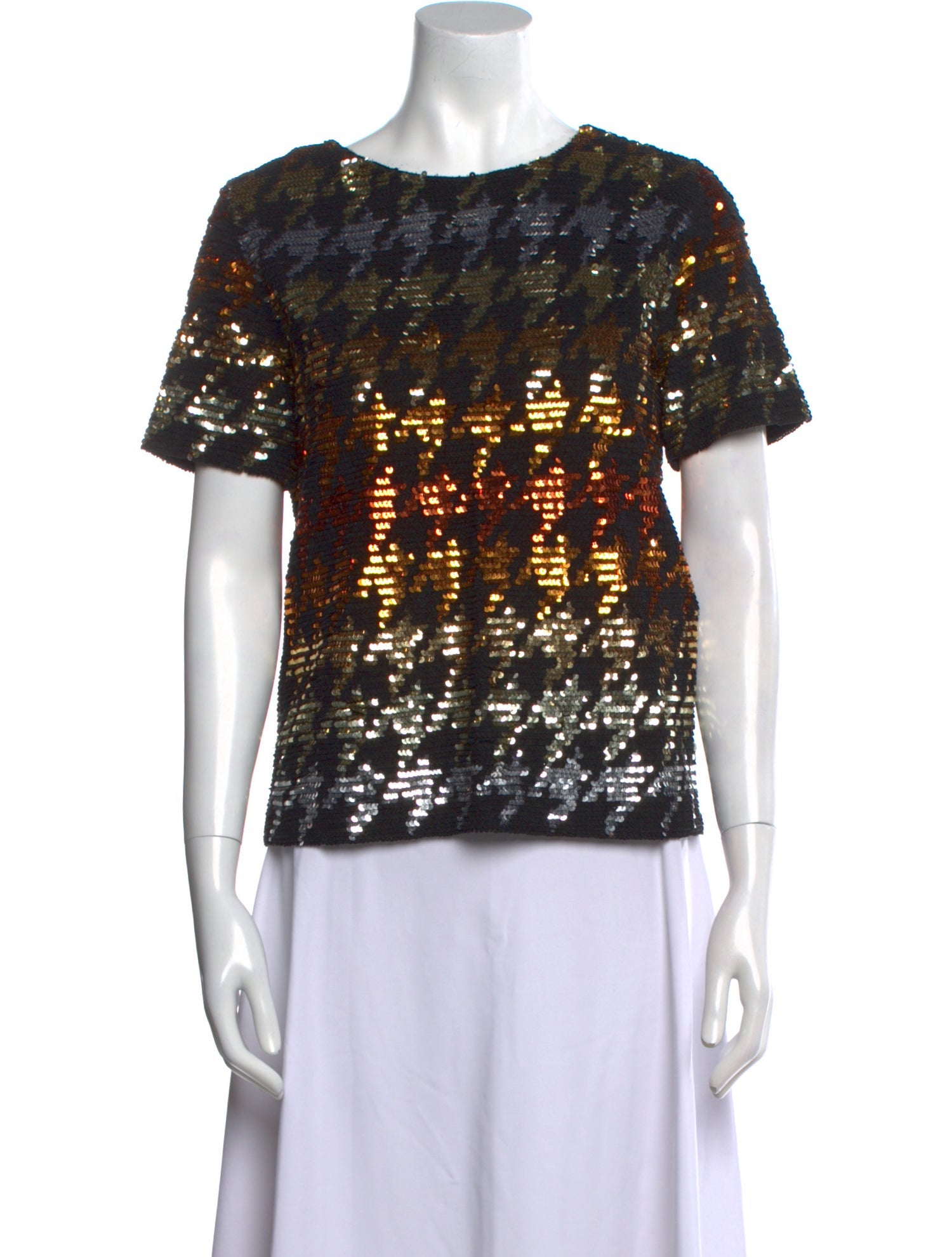 Ashish Printed Bateau Neckline T-Shirt