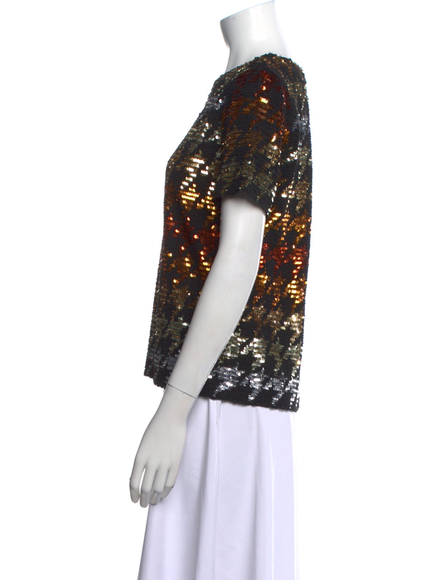 Ashish Printed Bateau Neckline T-Shirt