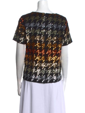 Ashish Printed Bateau Neckline T-Shirt