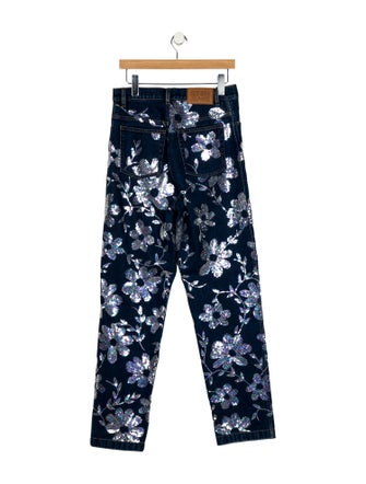 Ashish High-Rise Straight Leg Jeans