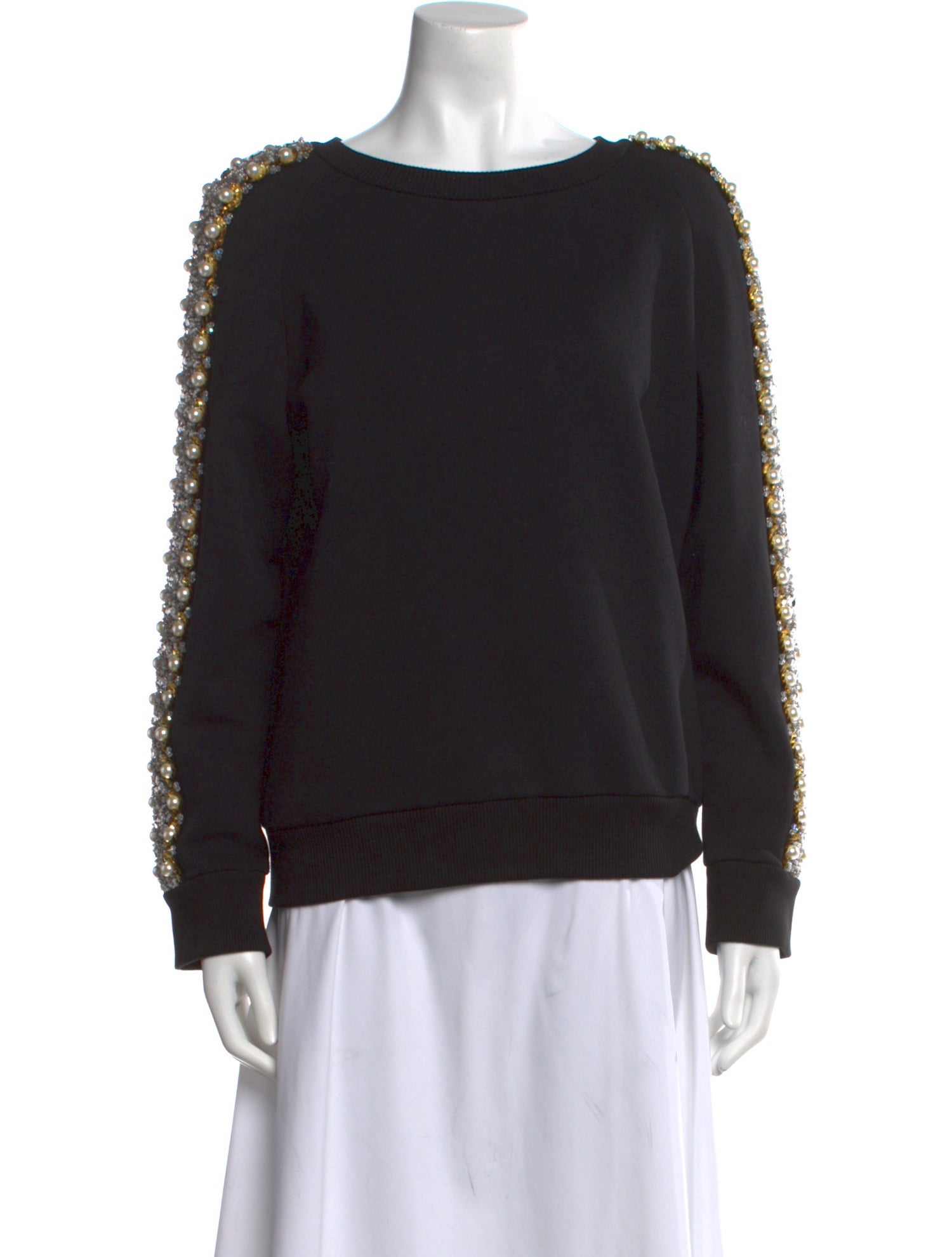 Ashish Bateau Neckline Long Sleeve Sweatshirt