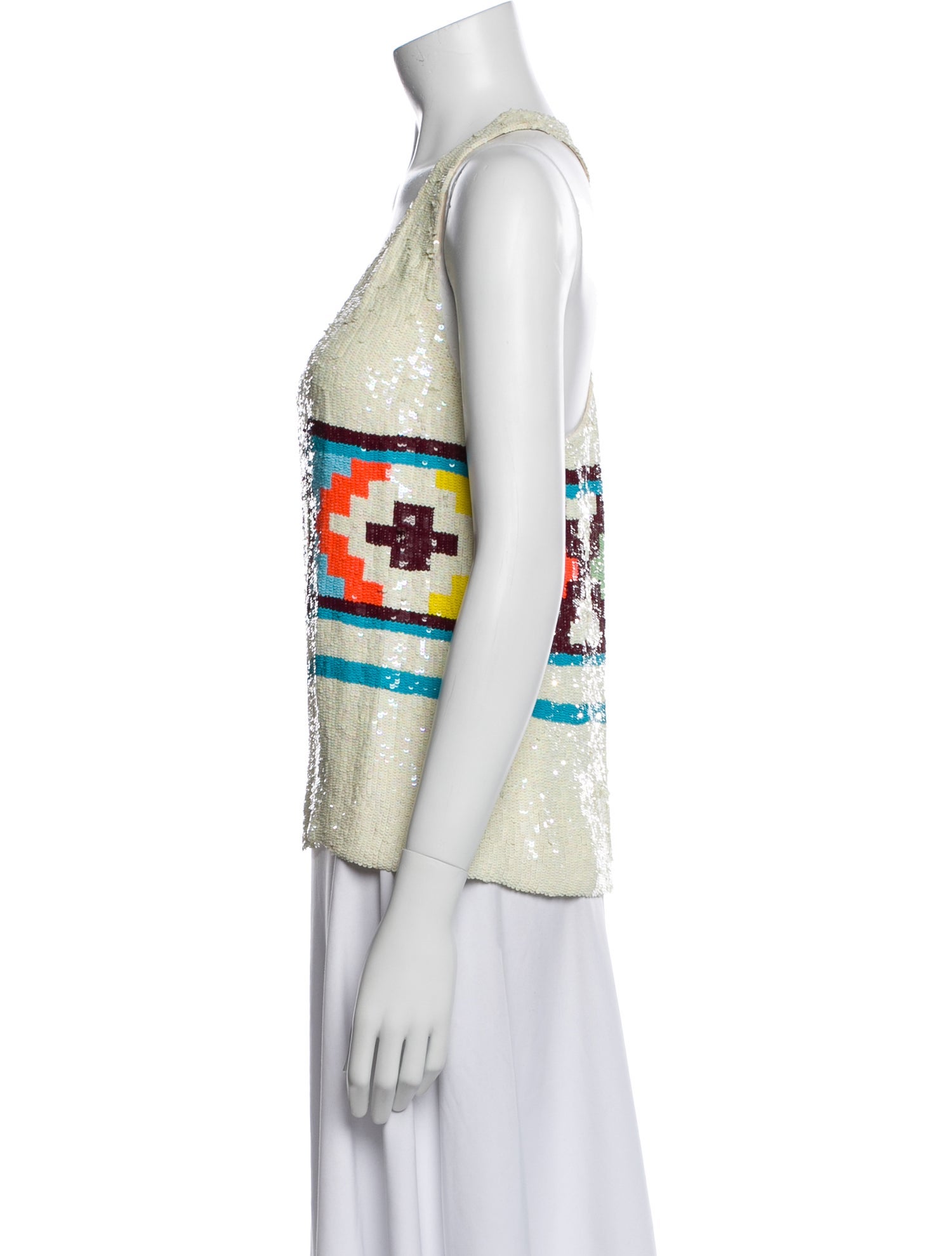 Ashish Silk Printed Top