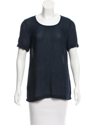 Massimo Alba Textured Short Sleeve Top w/ Tags