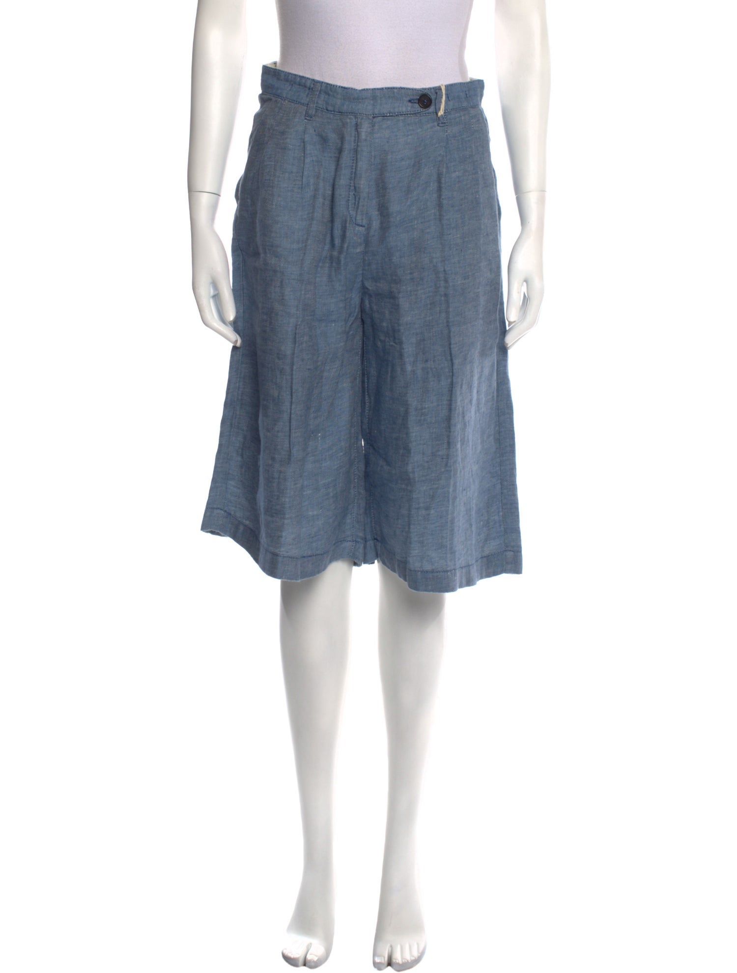 Massimo Alba Linen Knee-Length Shorts