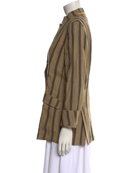 Massimo Alba Linen Striped Button-Up Top