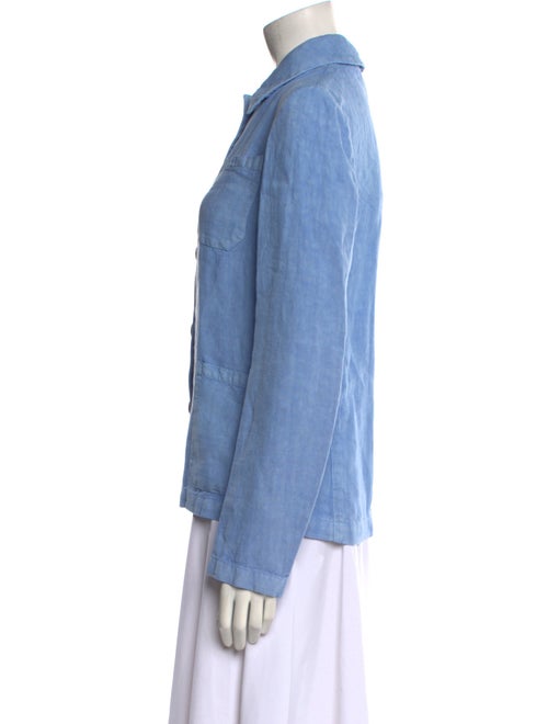 Massimo Alba Linen Long Sleeve Button-Up Top