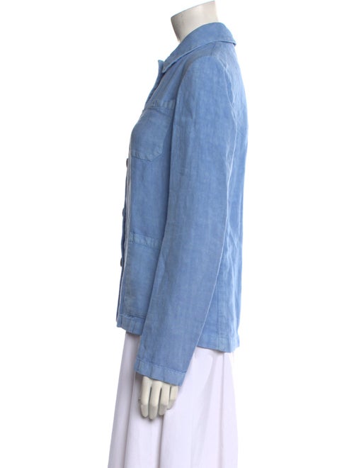 Massimo Alba Linen Long Sleeve Button-Up Top