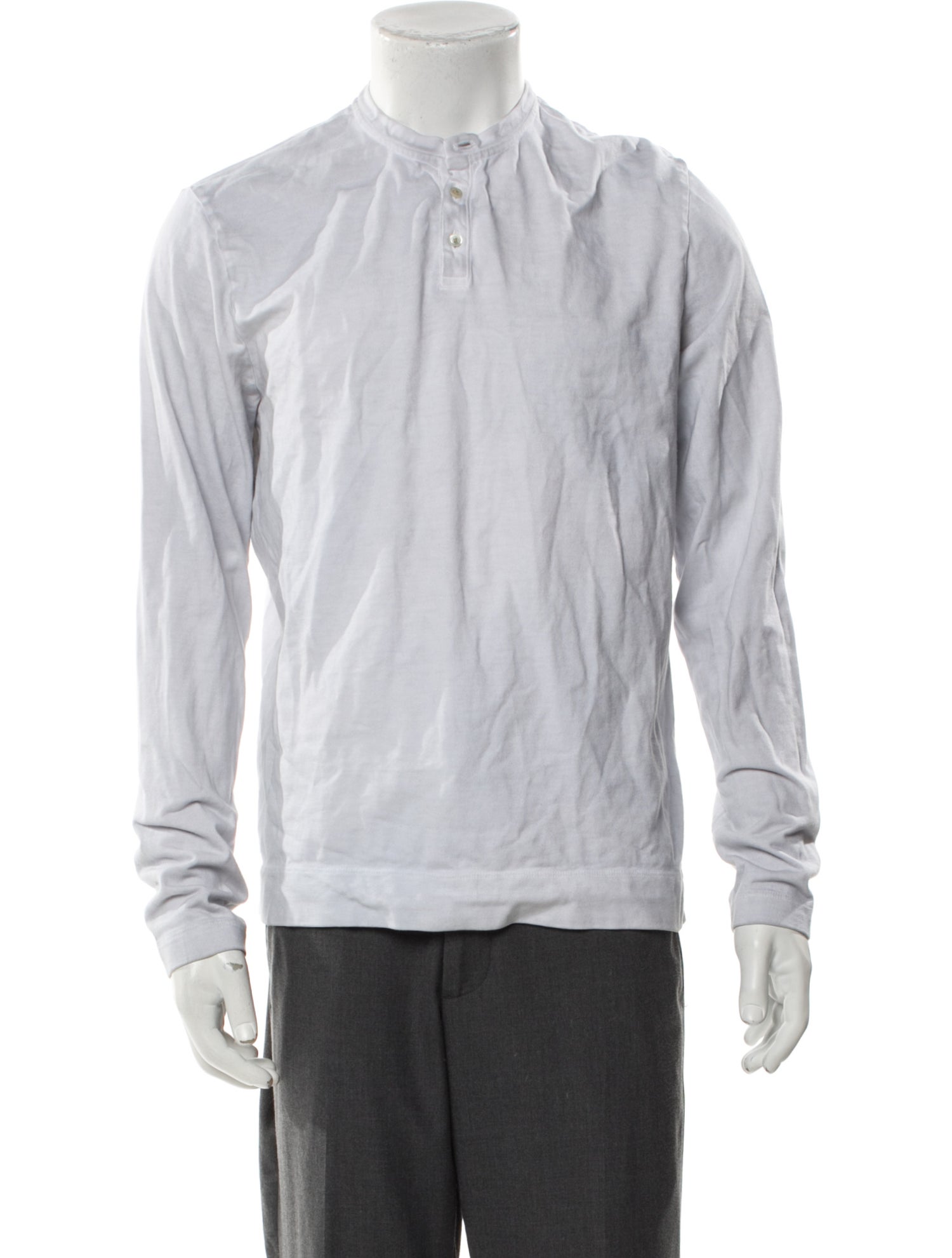 Massimo Alba Crew Neck Long Sleeve Henley