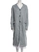 Massimo Alba Linen Plaid Print Coat