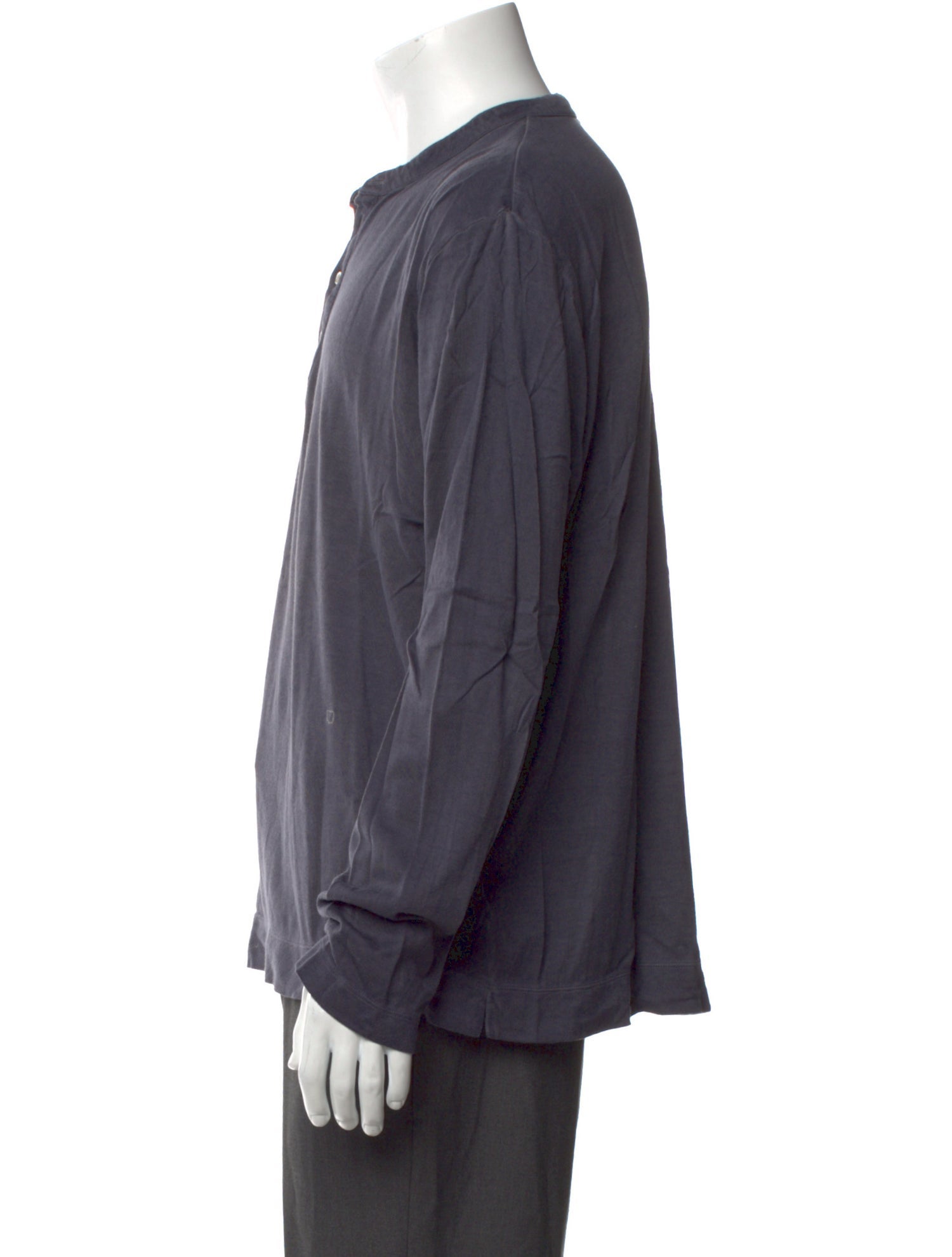 Massimo Alba V-Neck Long Sleeve Polo Shirt