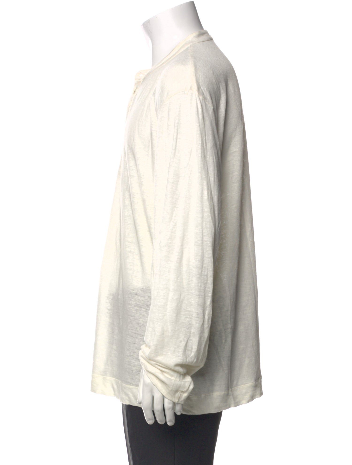 Massimo Alba Linen Crew Neck Henley