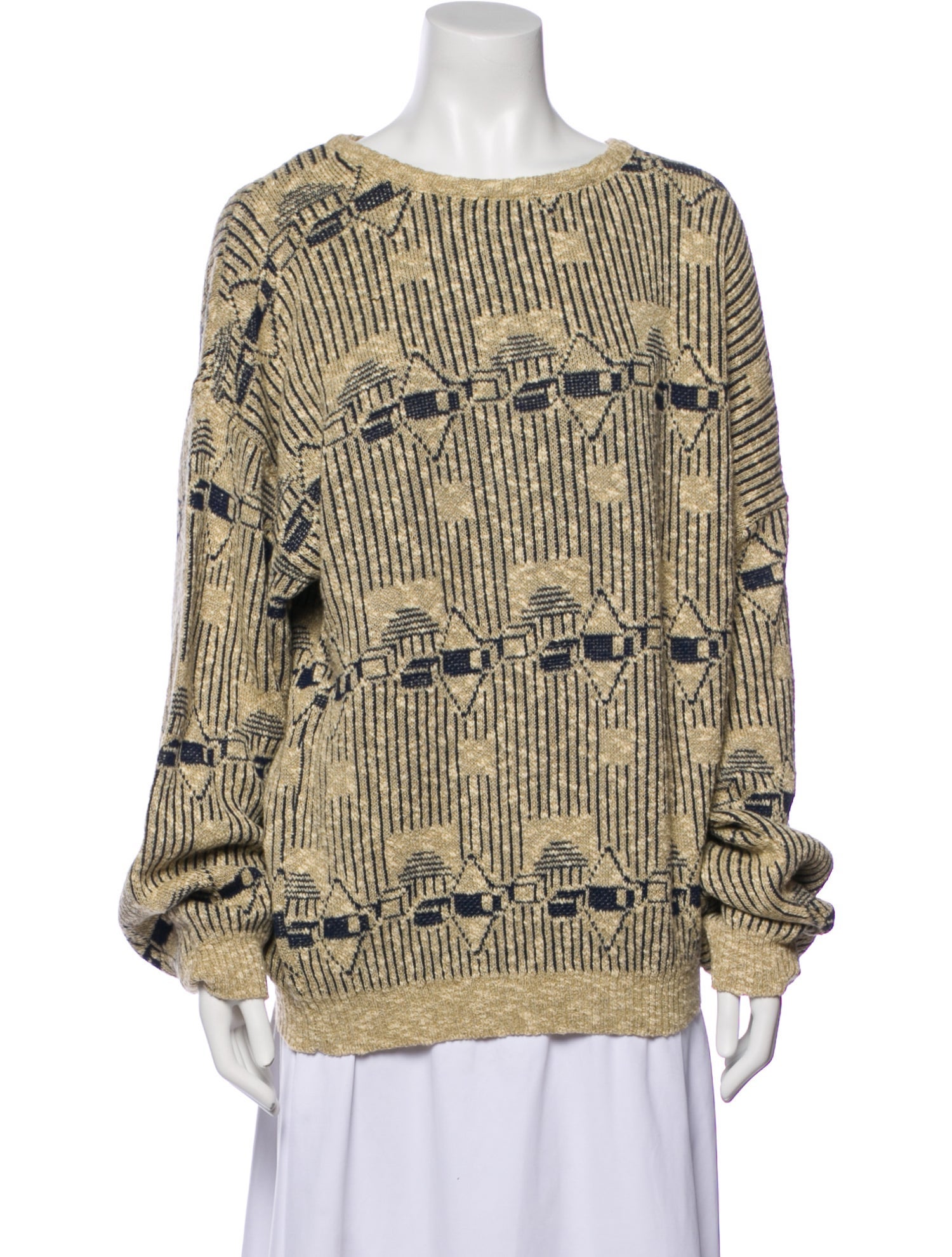 Massimo Alba Printed Scoop Neck Sweater