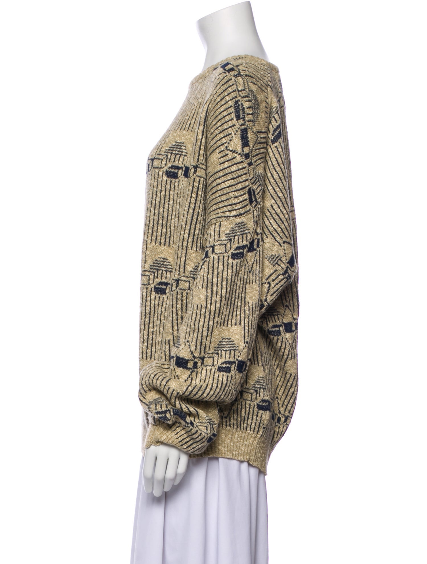 Massimo Alba Printed Scoop Neck Sweater