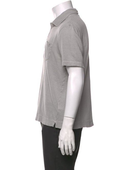 Massimo Alba Linen V-Neck Polo Shirt