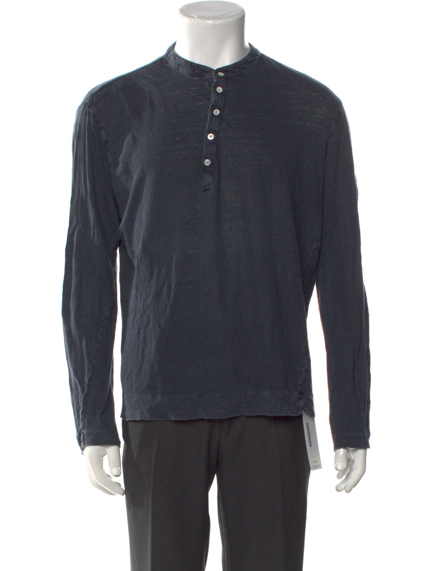 Massimo Alba Linen Crew Neck Henley