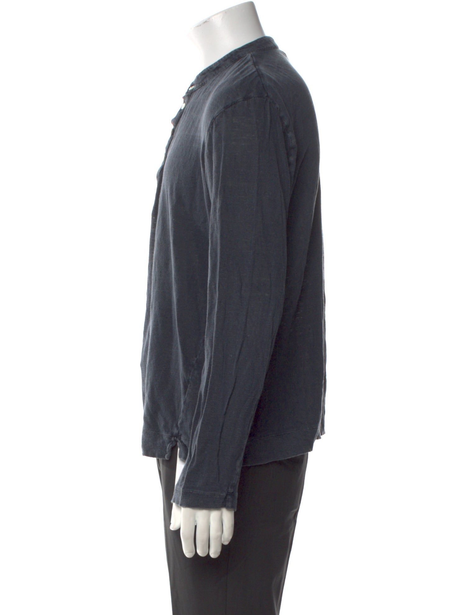 Massimo Alba Linen Crew Neck Henley