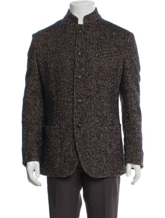Massimo Alba Tweed Pattern Blazer