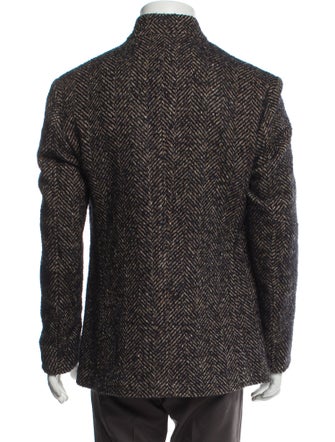 Massimo Alba Tweed Pattern Blazer