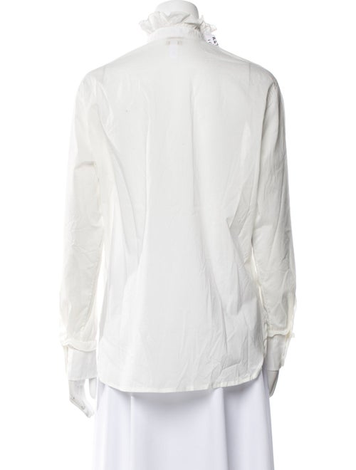 Massimo Alba Mock Neck Long Sleeve Blouse