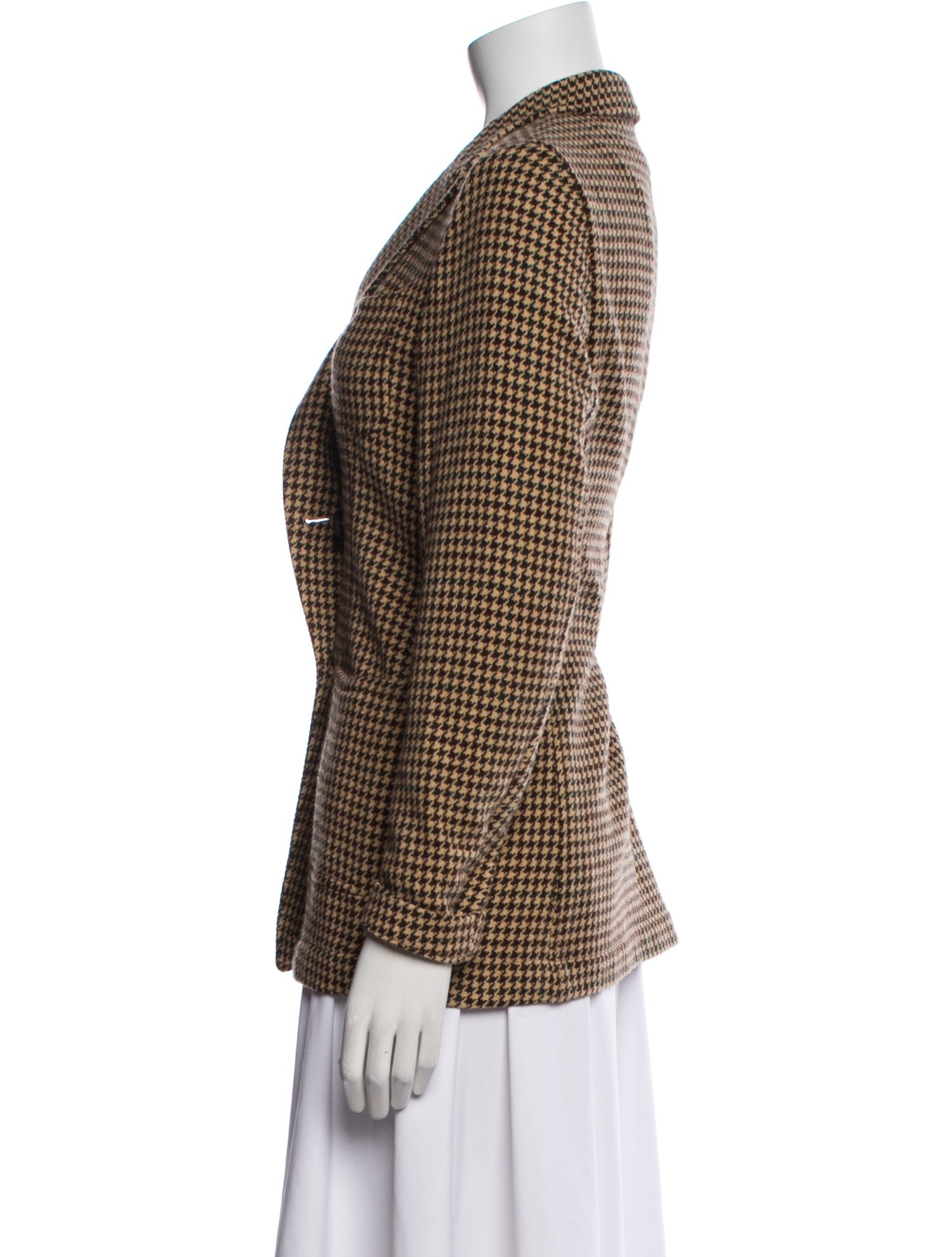 Massimo Alba Wool Houndstooth Print Blazer