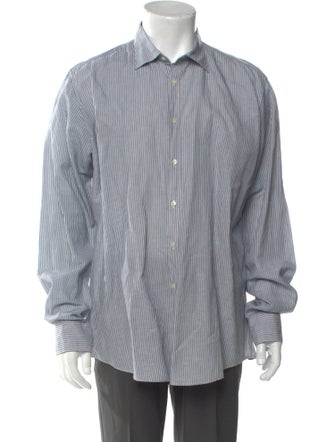 Massimo Alba Striped Long Sleeve Dress Shirt
