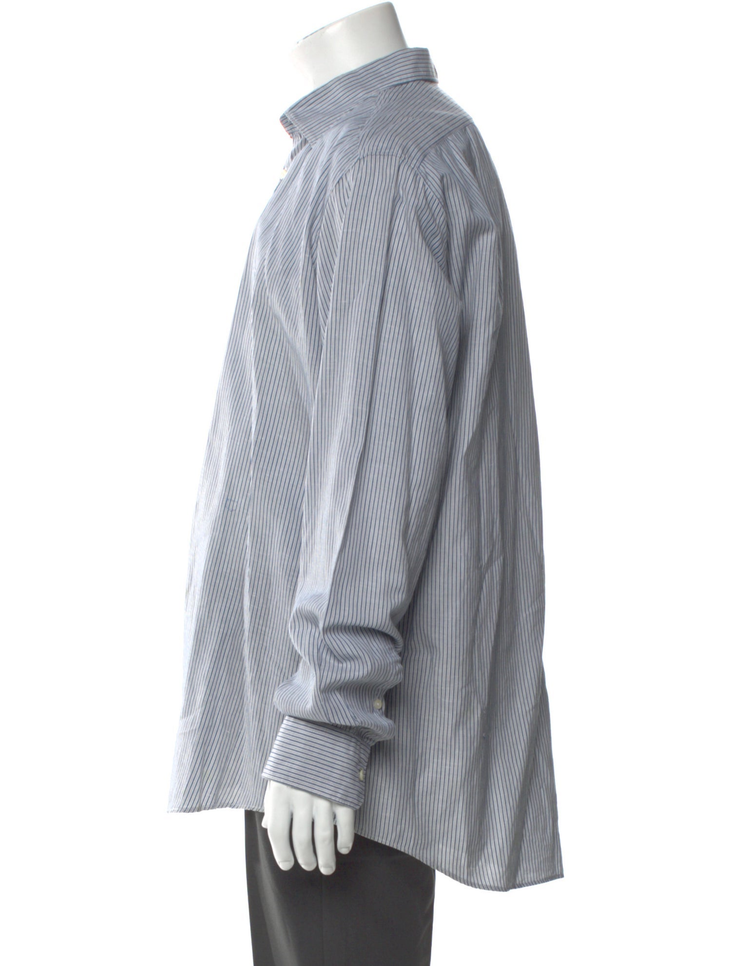 Massimo Alba Striped Long Sleeve Dress Shirt