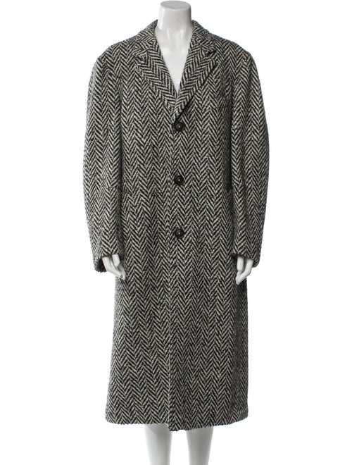 Massimo Alba Virgin Wool Tweed Pattern Coat