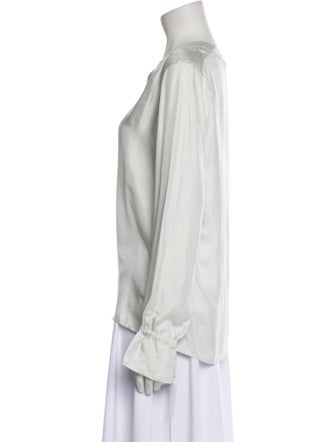 Massimo Alba Silk V-Neck Blouse