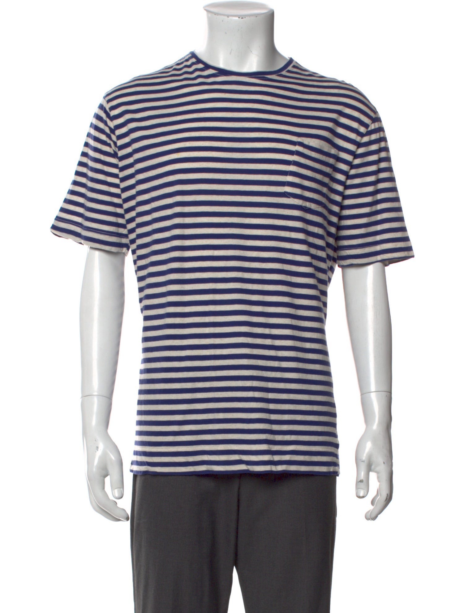 Massimo Alba Striped Crew Neck T-Shirt