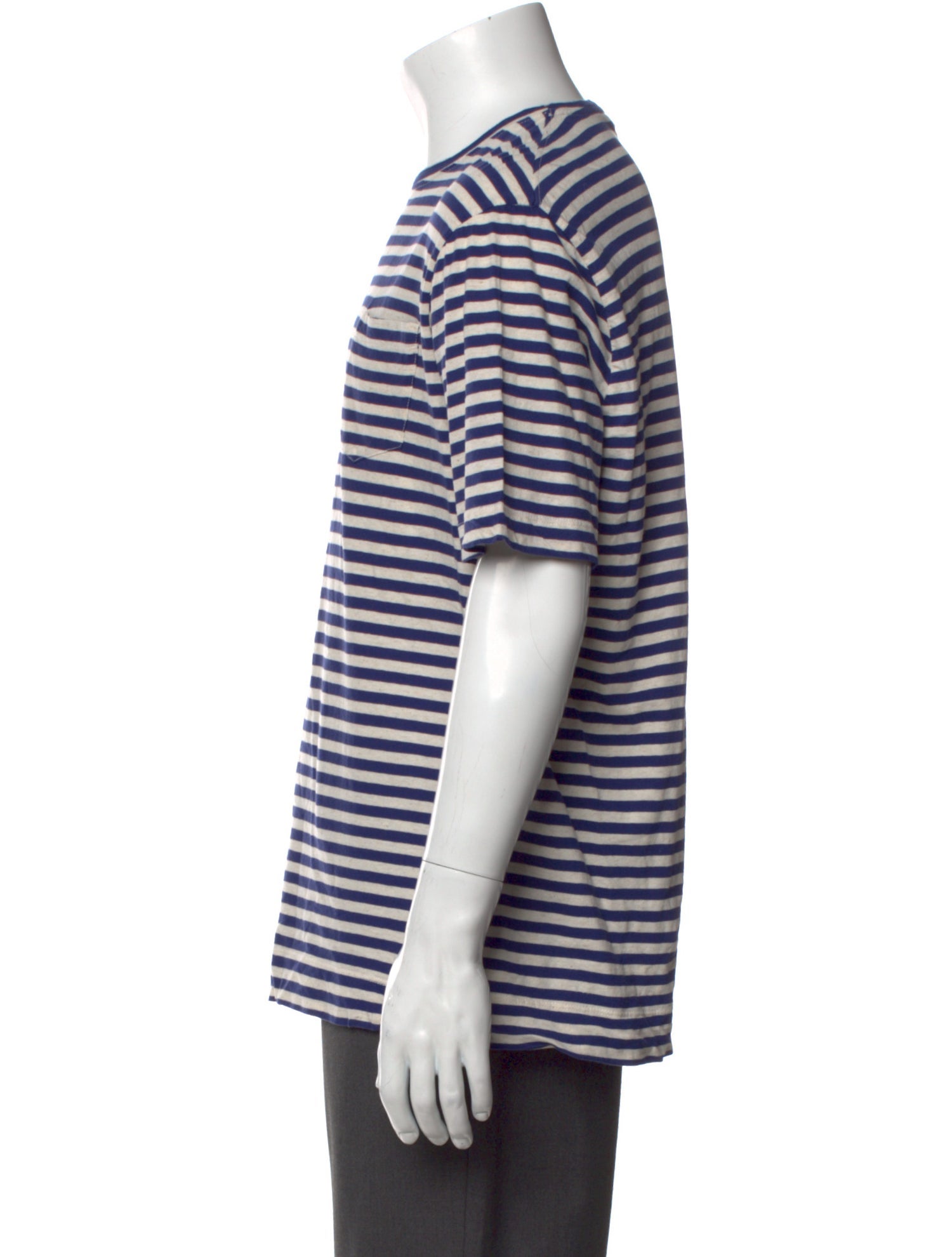 Massimo Alba Striped Crew Neck T-Shirt
