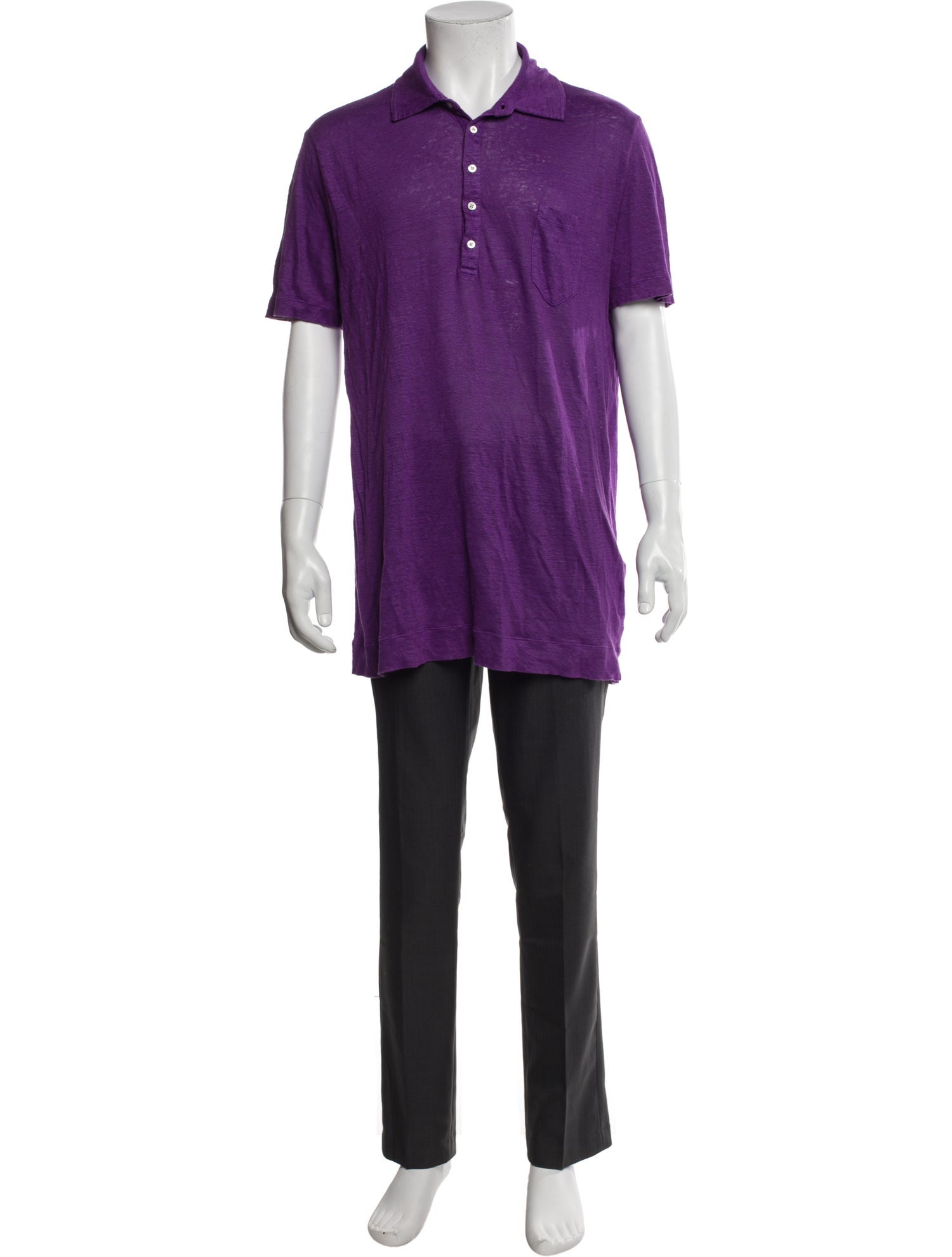 Massimo Alba Linen Collar Polo Shirt