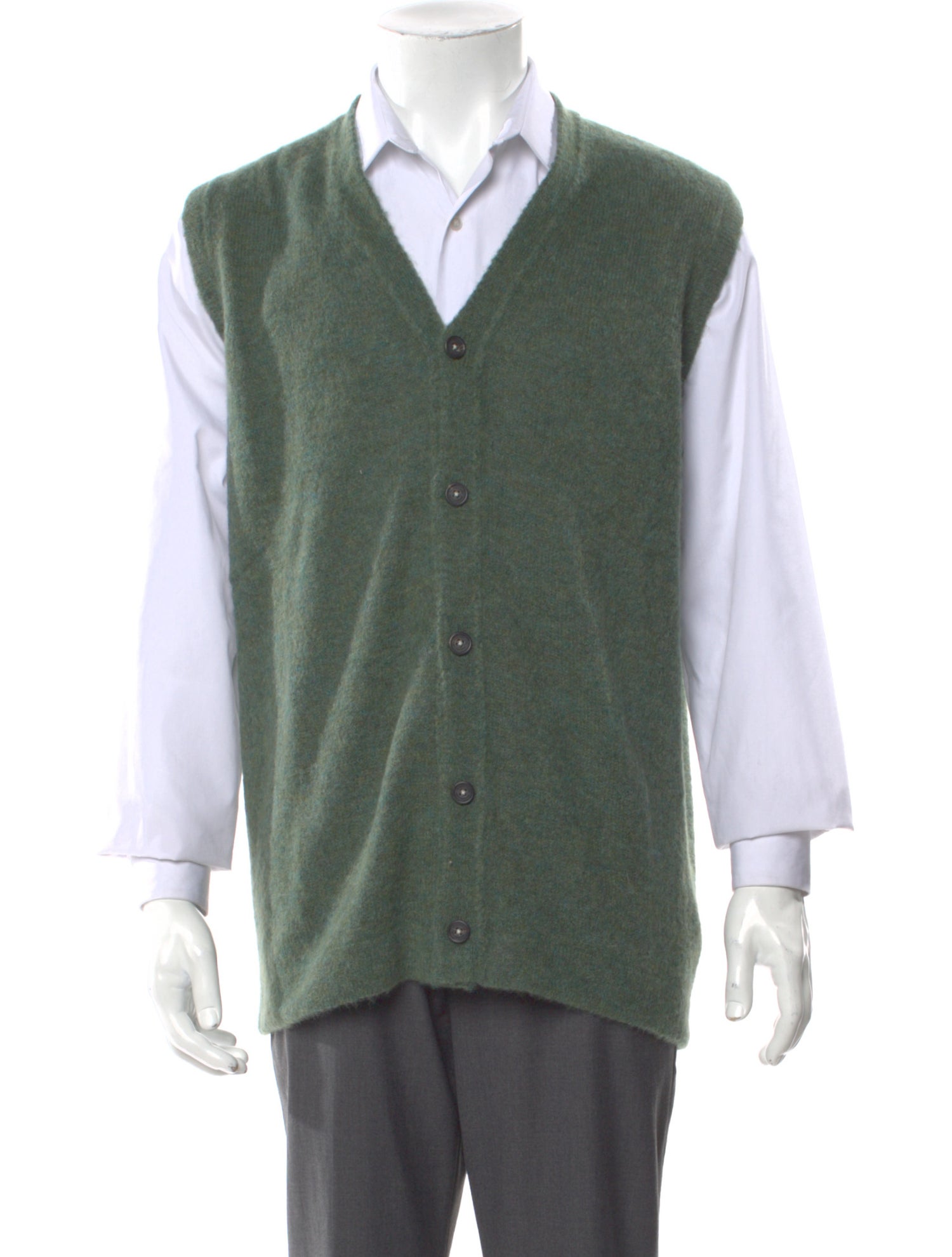 Massimo Alba Alpaca V-Neck Sweater Vest w/ Tags