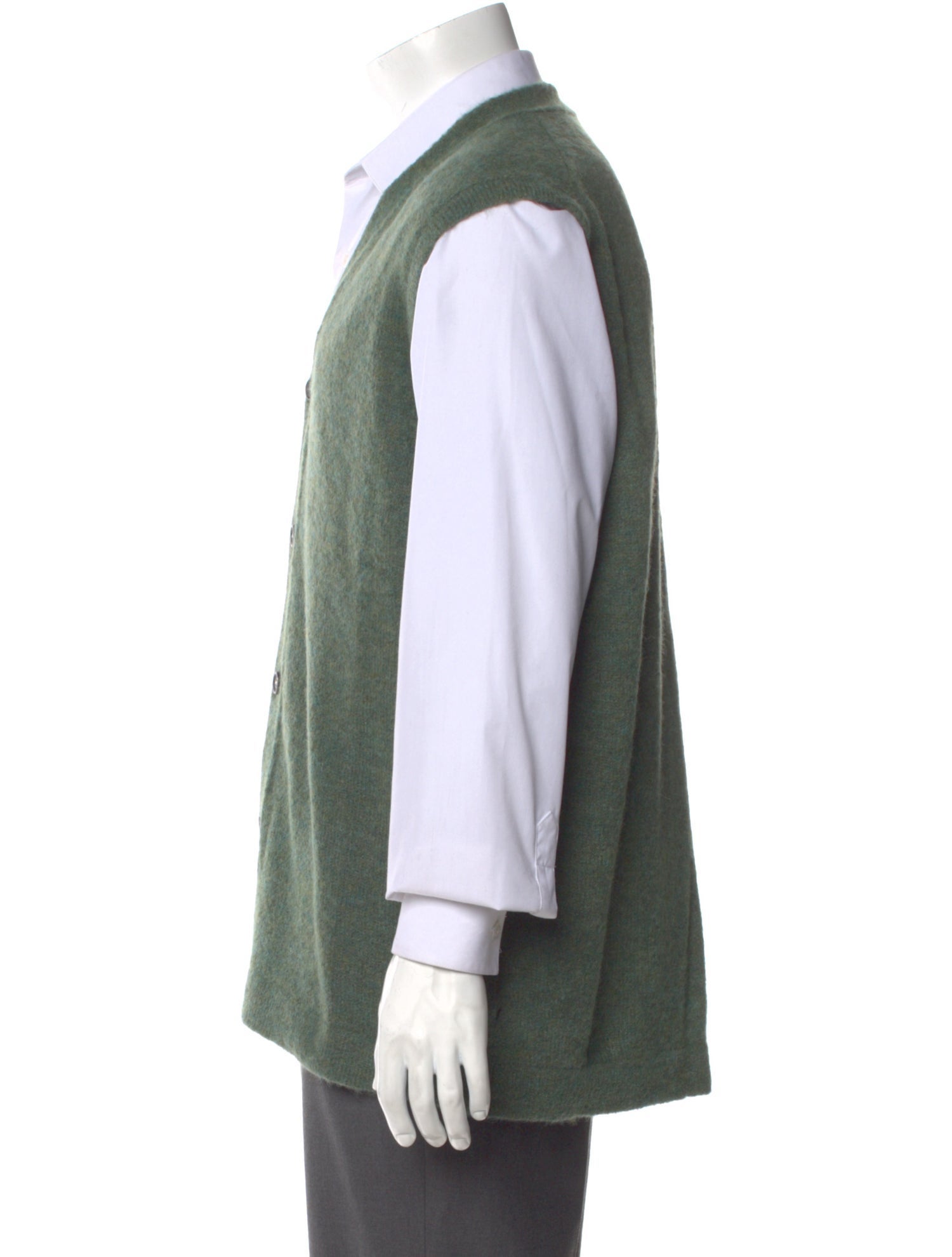 Massimo Alba Alpaca V-Neck Sweater Vest w/ Tags