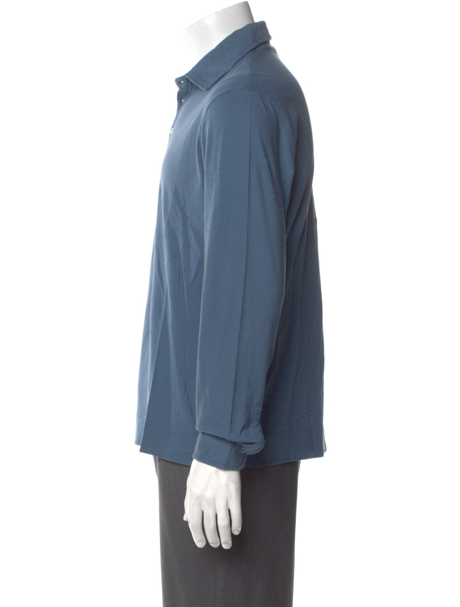 Massimo Alba V-Neck Long Sleeve Polo Shirt w/ Tags