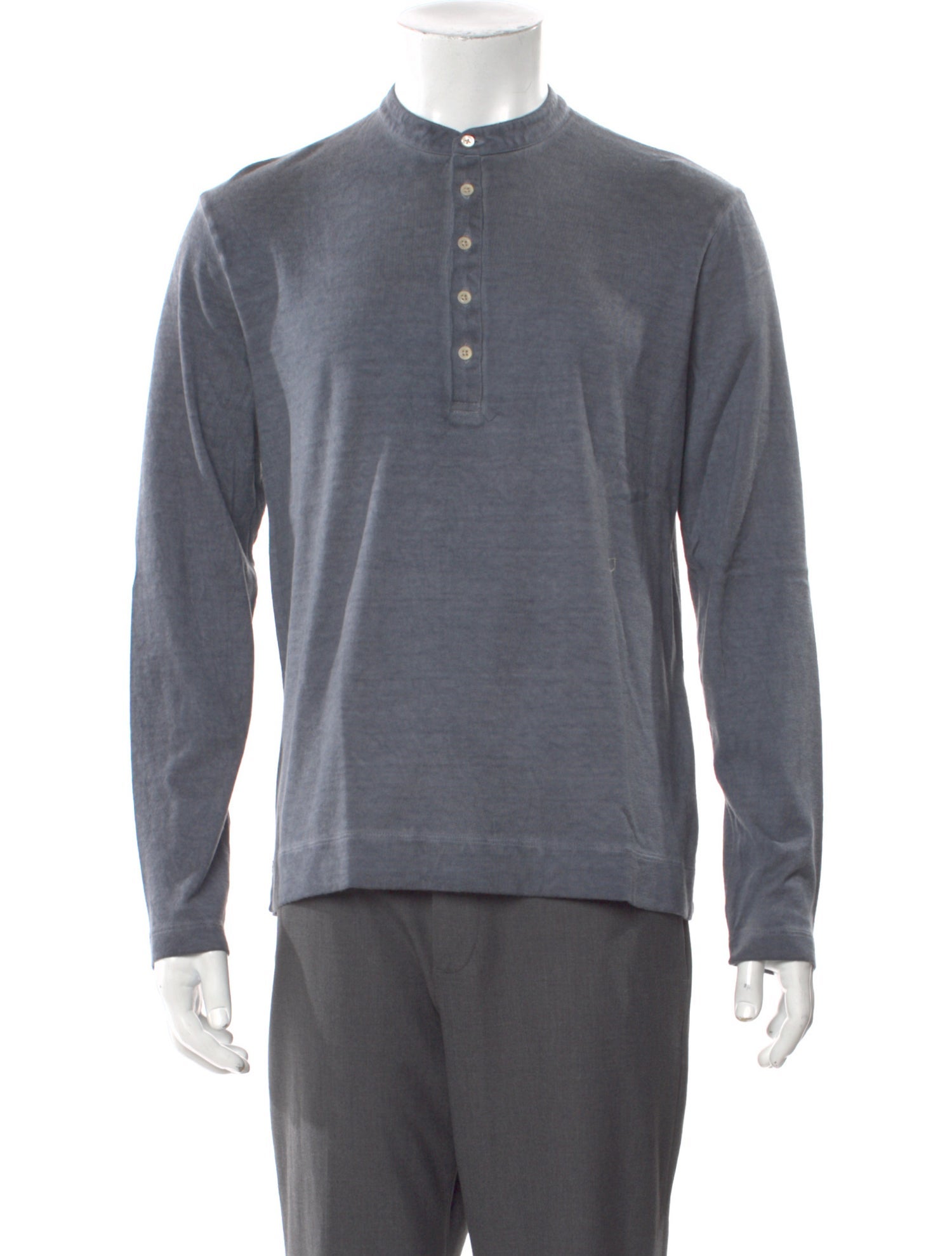 Massimo Alba Crew Neck Long Sleeve Henley w/ Tags