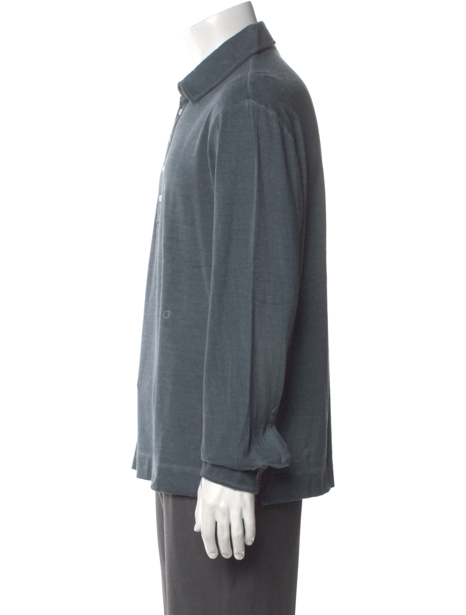 Massimo Alba V-Neck Long Sleeve Polo Shirt w/ Tags