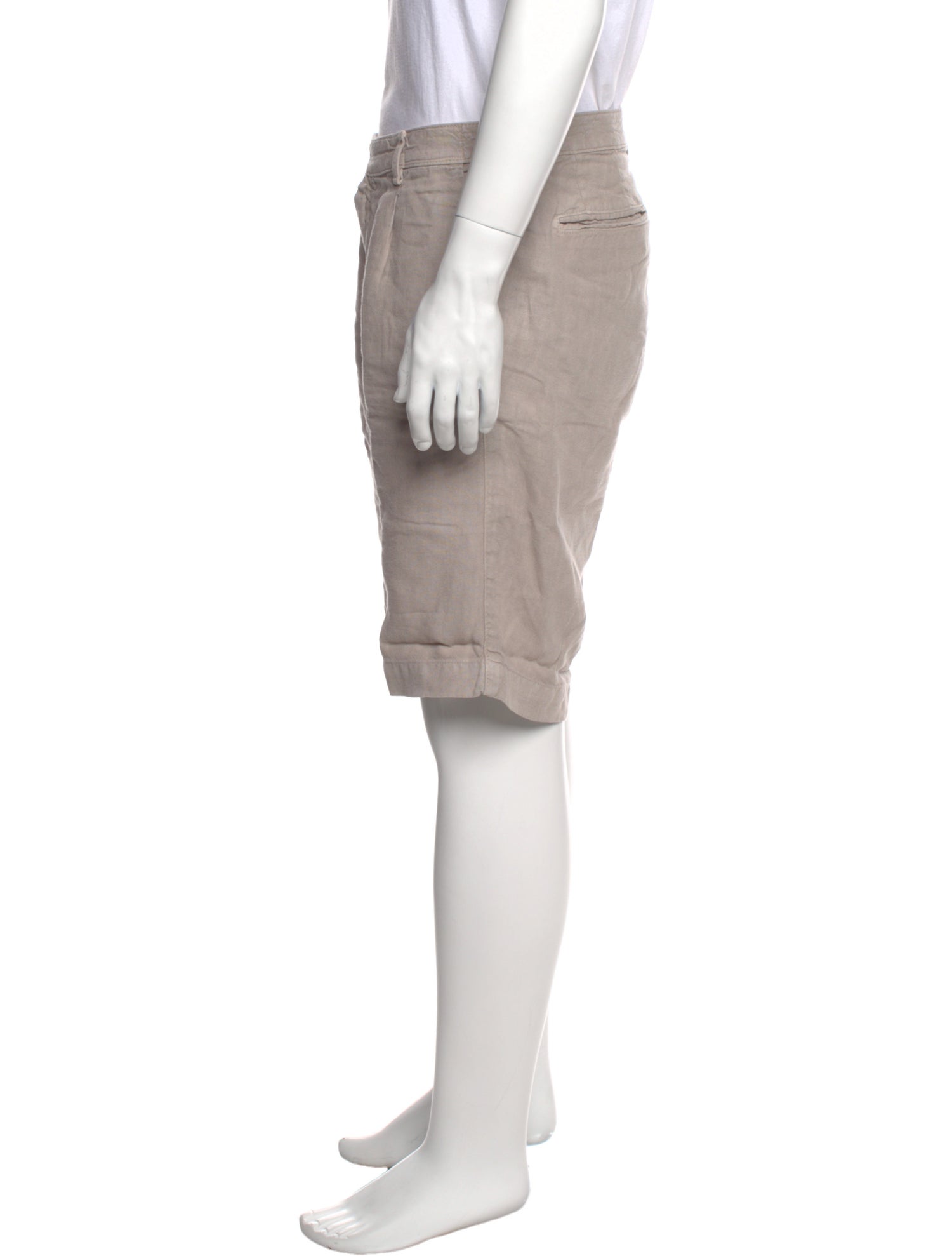 Massimo Alba Linen Flat Front Shorts