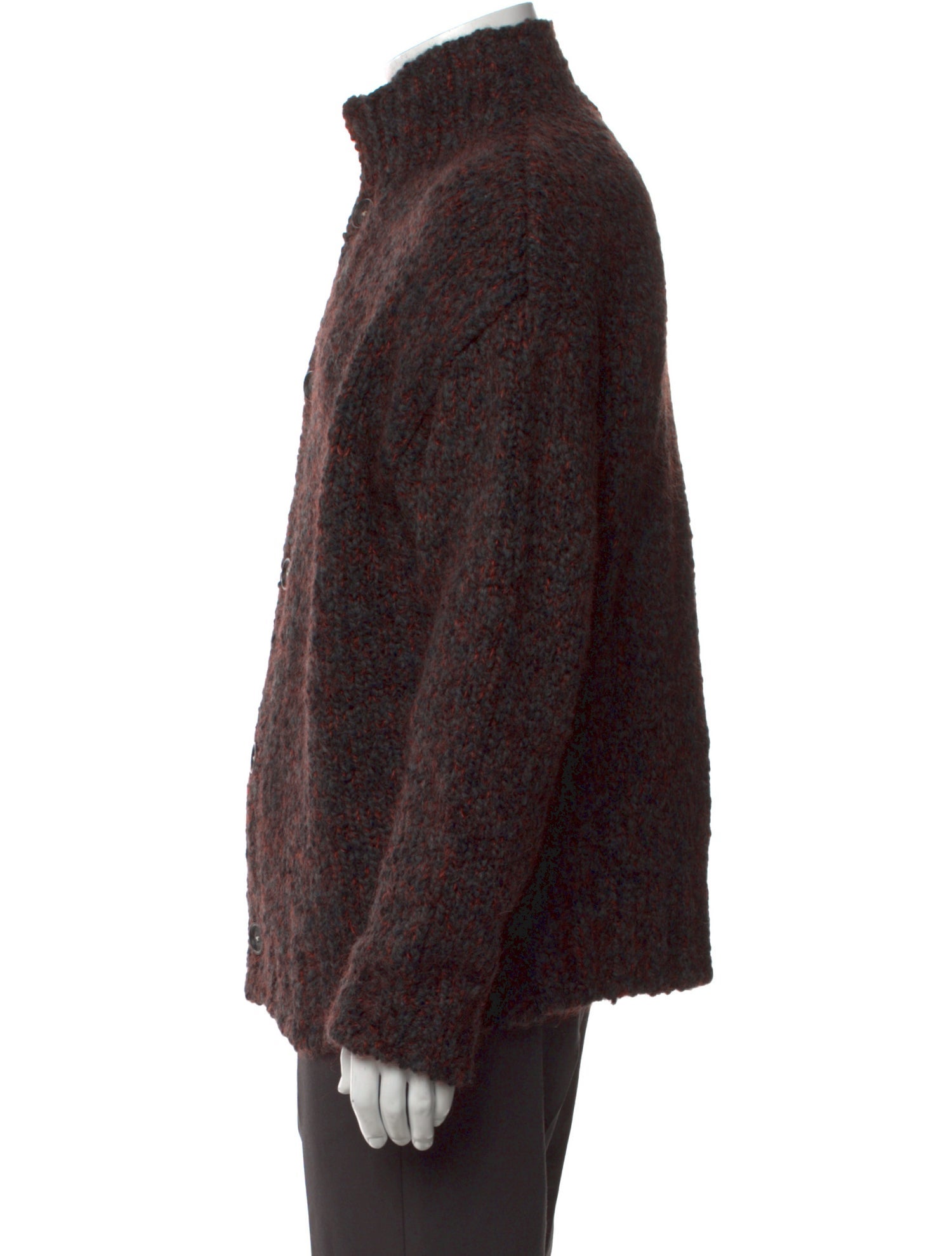 Massimo Alba Virgin Wool Tweed Pattern Cardigan w/ Tags