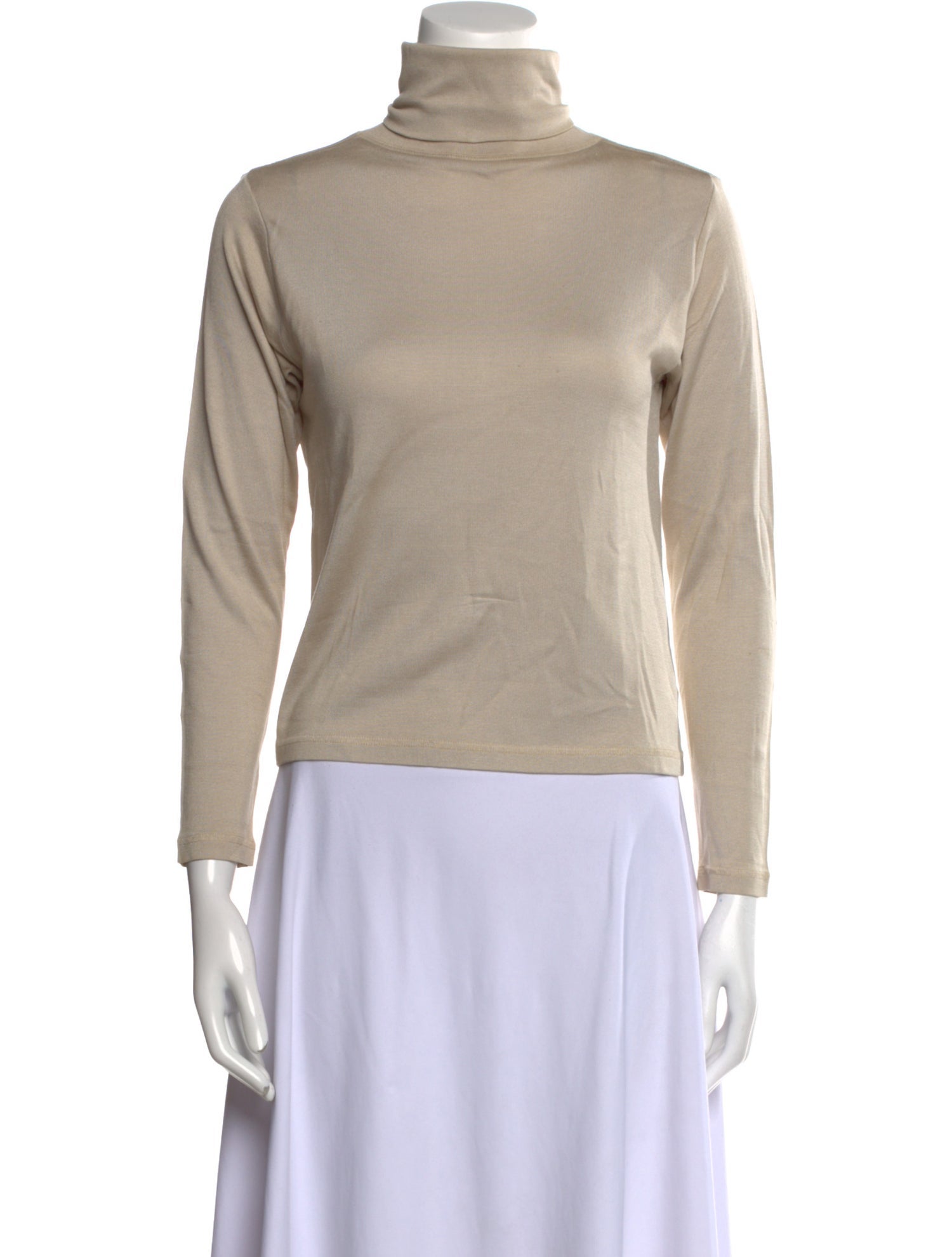 Marisa Minicucci Silk Turtleneck Sweatshirt