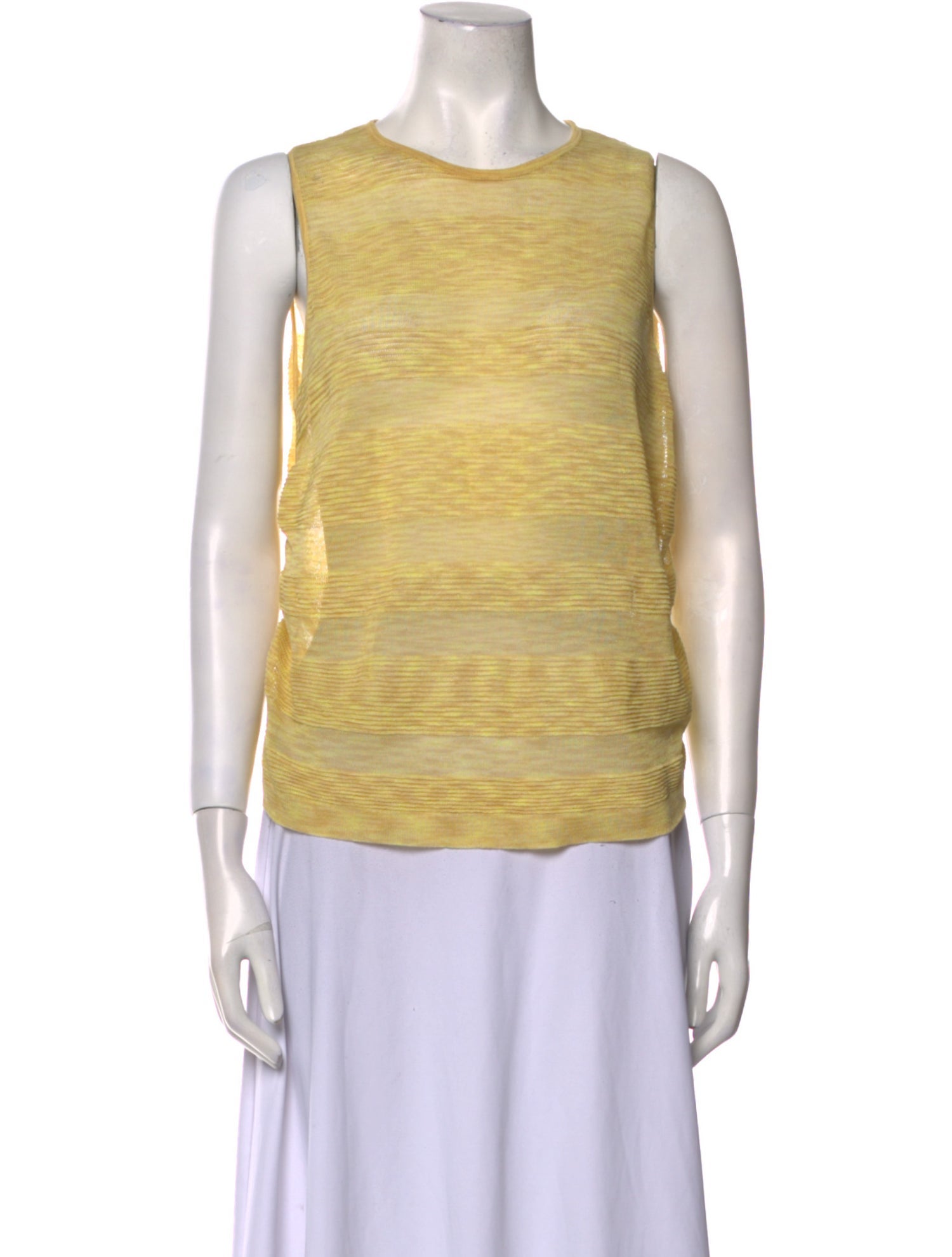 Marisa Minicucci Striped Crew Neck Top