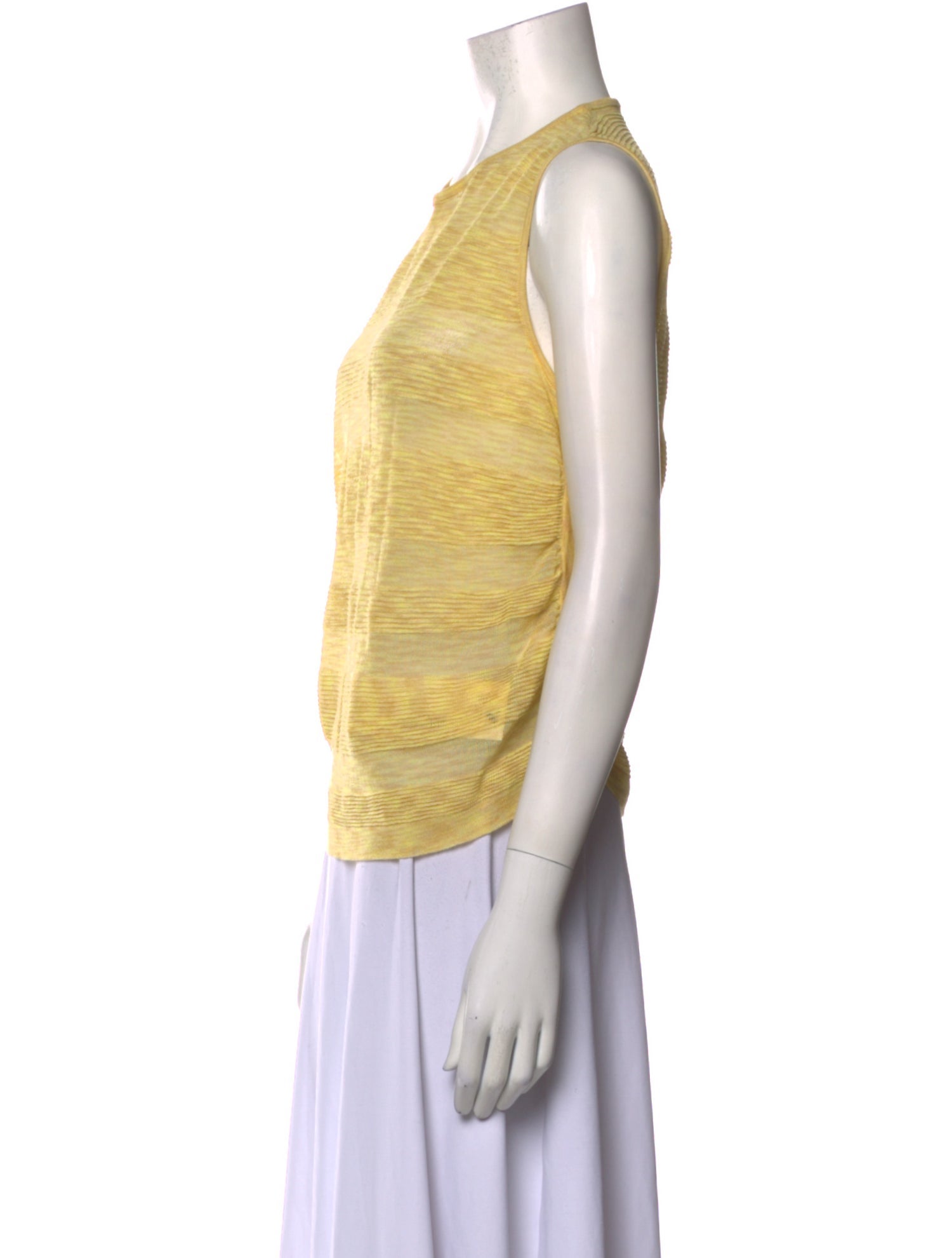 Marisa Minicucci Striped Crew Neck Top