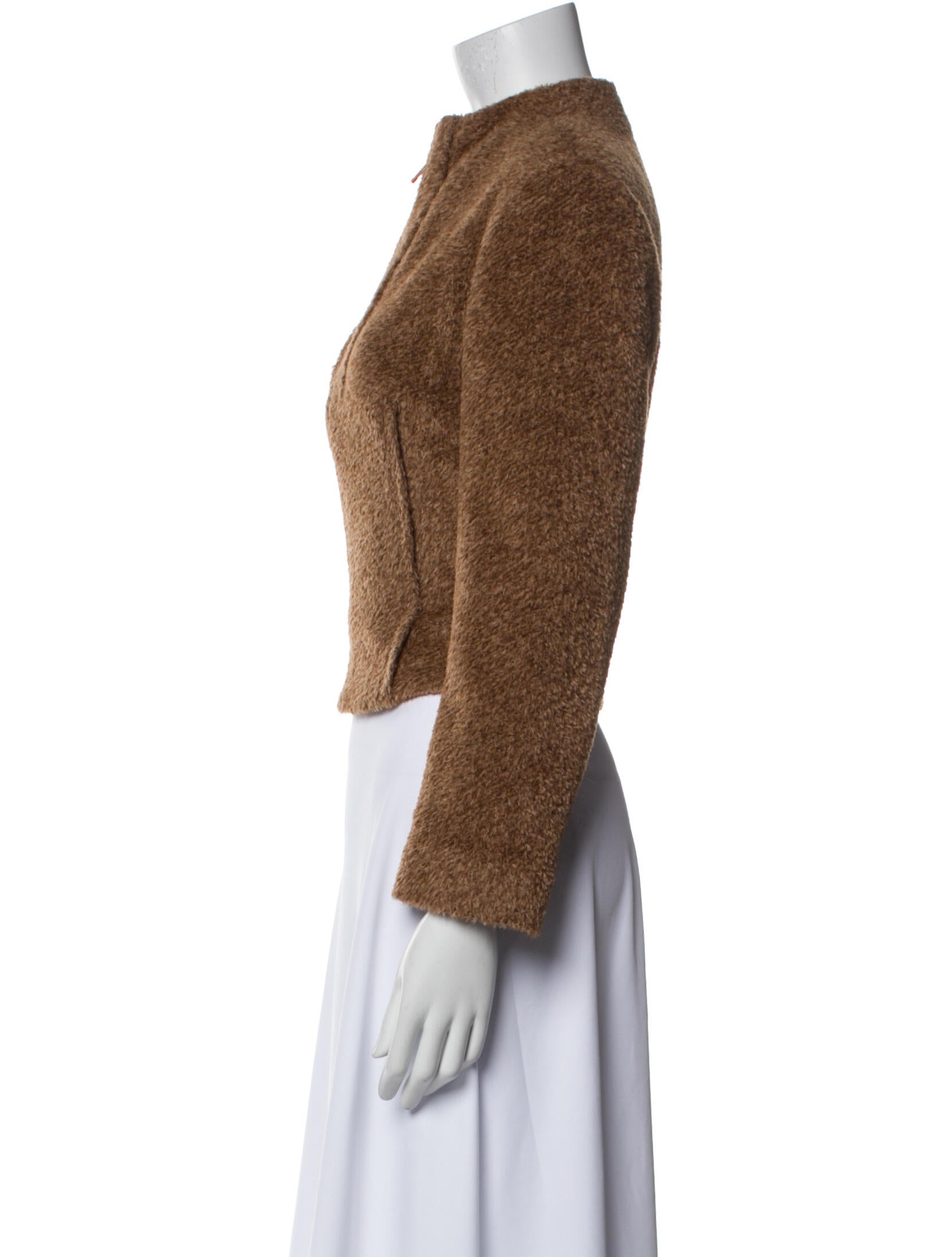 Marisa Minicucci Alpaca Tweed Pattern Biker Jacket