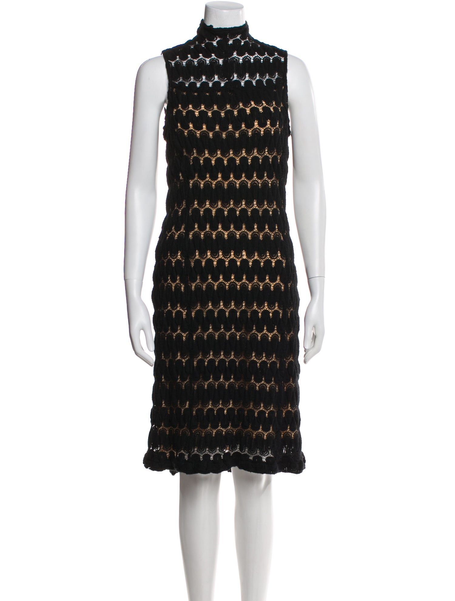 Marisa Minicucci Turtleneck Midi Length Dress