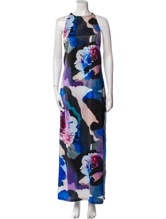 ISLA Floral Print Long Dress